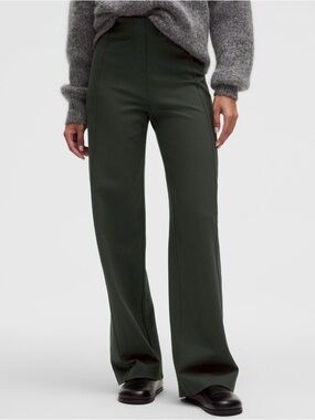 lululemon stretch knit straight-leg pull-on pant blackened pine